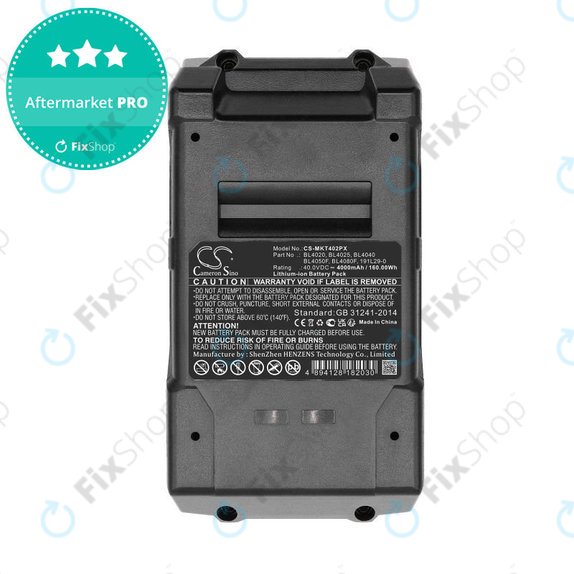 Baterie pro Makita Cf001g, Ga005g, 4000mAh, Li-Ion, 40V, BL4020, HQ