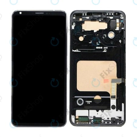 LG V30 H930 - LCD Displej + Dotykové Sklo + Rám (Černá) - ACQ90414001