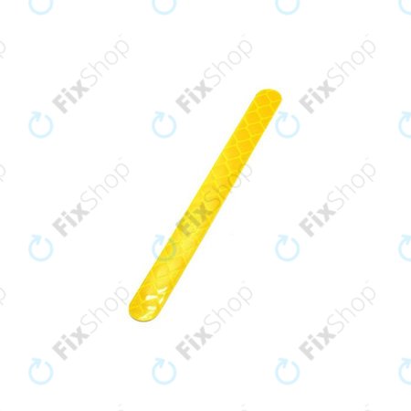 Xiaomi Mi Electric Scooter 1S, 2 M365, Essential, Pro, Pro 2 - Reflexní Nálepka Krytu Motoru - Tvar I (Yellow) - C002550015200 Genuine Service Pack