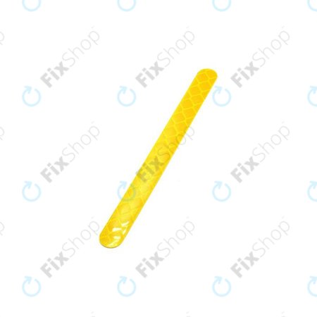 Xiaomi Mi Electric Scooter 1S, 2 M365, Essential, Pro, Pro 2 - Reflexní Nálepka Krytu Motoru - Tvar I (Yellow) - C002550015200 Genuine Service Pack