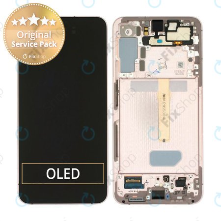 Samsung Galaxy S22 Plus S906B - LCD Displej + Dotykové Sklo + Rám (Violet) - GH82-27500F, GH82-27501F Genuine Service Pack