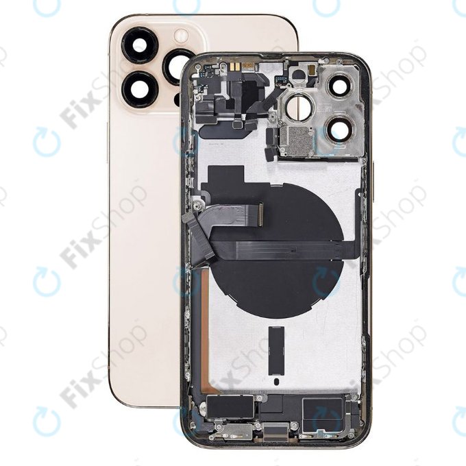Apple iPhone 13 Pro Max - Zadní Housing s Malými Díly (Gold)