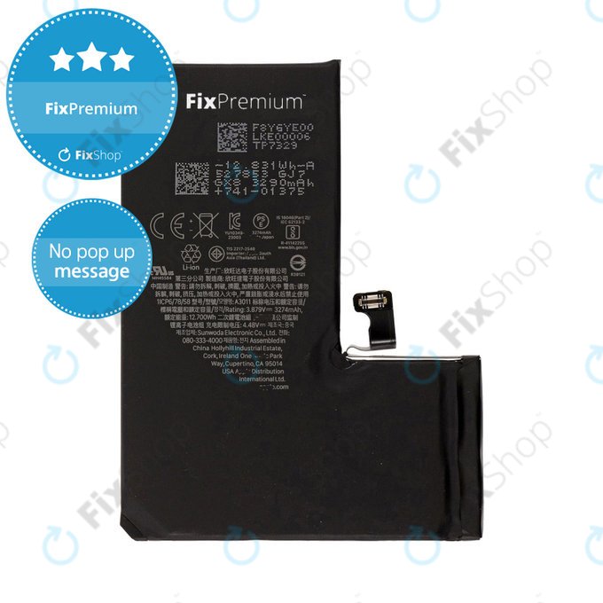 Baterie pro iPhone 15 Pro, 3274mAh, DIAGNOSTIC