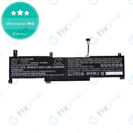 Baterie pro Lenovo IdeaPad 3-series, 3950mAh, Li-Pol, 11.4V, L20M3PF0, HQ