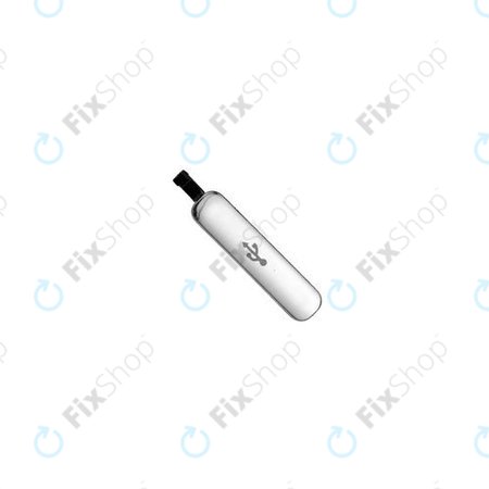 Samsung Galaxy S5 G900F - Krytka Nabíjecího Konektoru (Silver) - GH98-32941A Genuine Service Pack