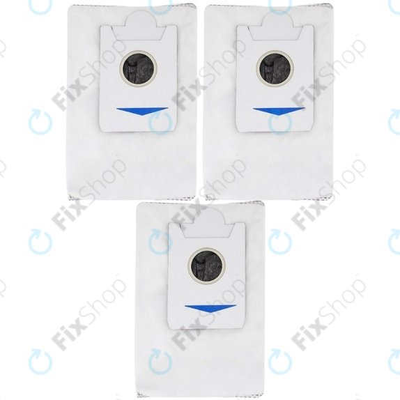 Sáček do vysavače, 3 ks, Aktivní uhlí pro Ecovacs Deebot X2-series, X5-series