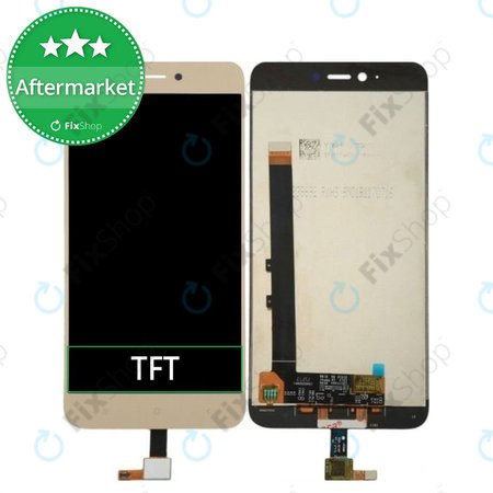 Xiaomi Redmi Note 5A 32GB, 64GB - LCD Displej + Dotykové Sklo (Gold) TFT