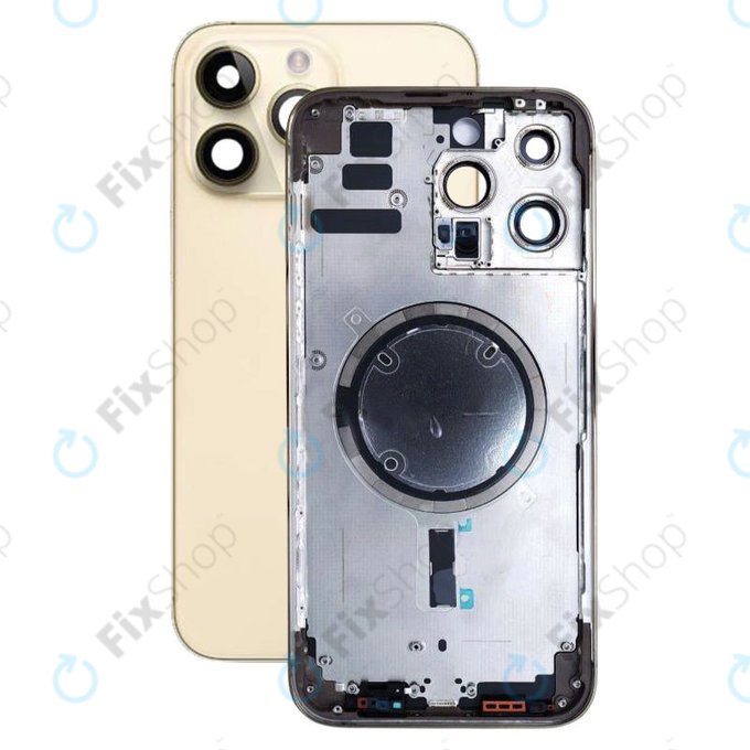 Apple iPhone 14 Pro Max - Zadní Housing (Gold)