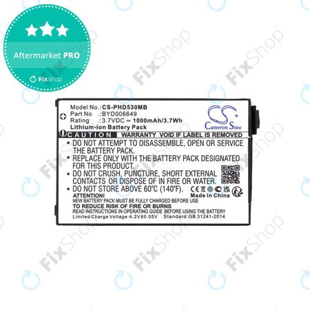 Baterie pro Philips Avent Eco SCD535 DECT, 1000mAh, Li-Ion, 3.7V, BYD001743, HQ