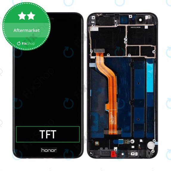 Huawei Honor 8 - LCD Displej + Dotykové Sklo + Rám (Midnight Black) TFT