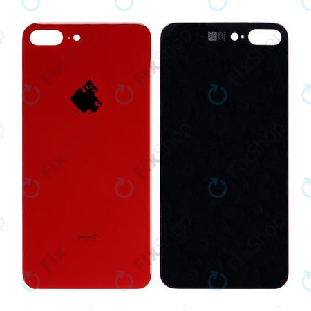 Apple iPhone 8 Plus - Sklo Zadního Housingu (Red)