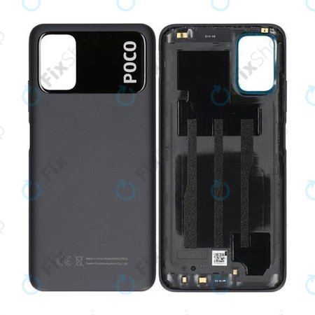 Xiaomi Poco M3 - Bateriový Kryt (Power Black) - 55050000L39X Genuine Service Pack