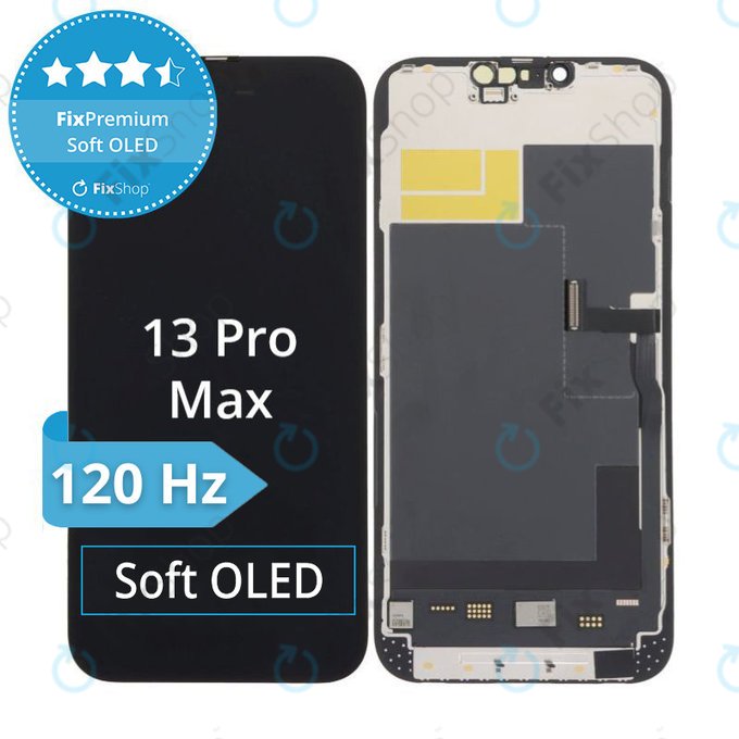 Displej Soft OLED pro iPhone 13 Pro Max - Dotykové sklo + Rám, DIAGNOSTIC