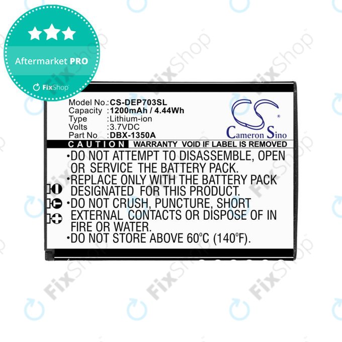 Baterie pro Doro 7030, 7031, DFC-0270, 7080, 1200mAh, Li-Ion, 3.7V, DBX-1350A, HQ