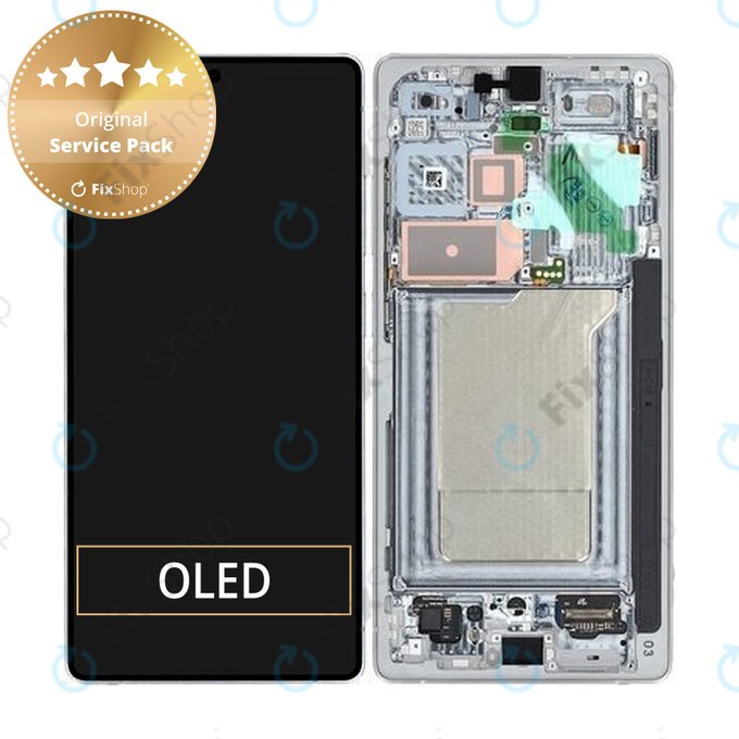 Samsung Galaxy S25 Ultra - LCD Displej + Dotykové Sklo + Rám (Titanium Silverblue) - GH82-36387C Genuine Service Pack