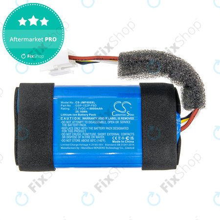Baterie pro JBL Flip 6, 6800mAh, Li-Ion, 3.7V, GSP-1S2P-F6D, HQ