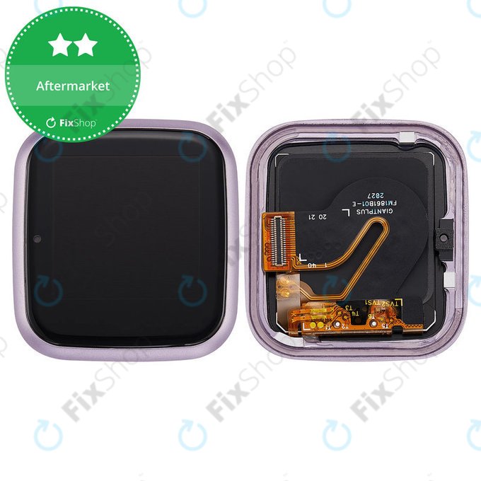 LCD displej + Dotykové sklo + rám (Orchid) pro Garmin Venu SQ