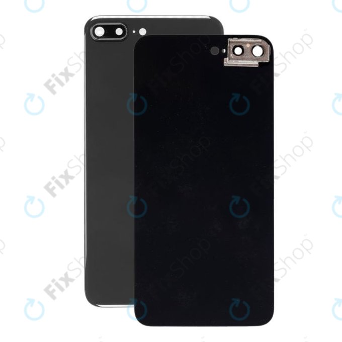 Apple iPhone 8 Plus - Sklo Zadního Housingu s Držákem Kamery (Space Gray)