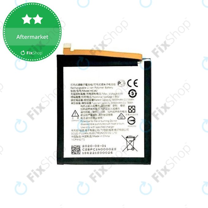Nokia 7.1, 5.1 Plus, 6.1 Plus (Nokia X6) - Baterie HE342 3000mAh