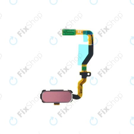 Samsung Galaxy S7 G930F - Tlačítko Domů + Flex Cable (Pink) - GH96-09789E Genuine Service Pack