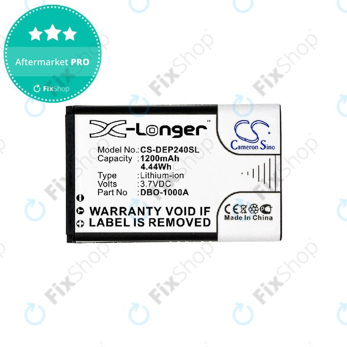 Baterie pro Doro 1370, 1372, 2404, 6040, 1200mAh, Li-ion, 3.7V, DBO-1000A, HQ