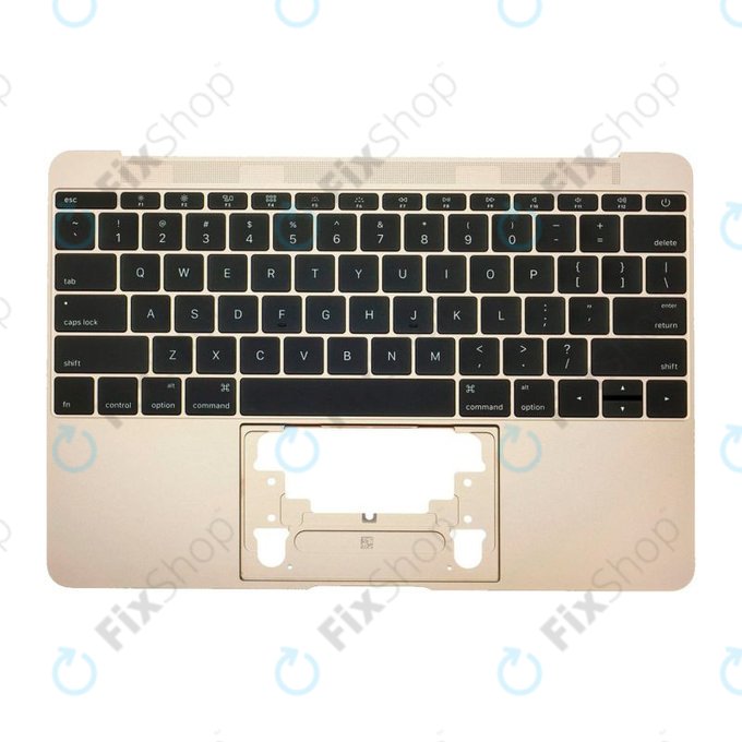 Apple MacBook 12" A1534 (Early 2015 - Mid 2017) - Horní Rám Klávesnice + Klávesnice US (Gold)