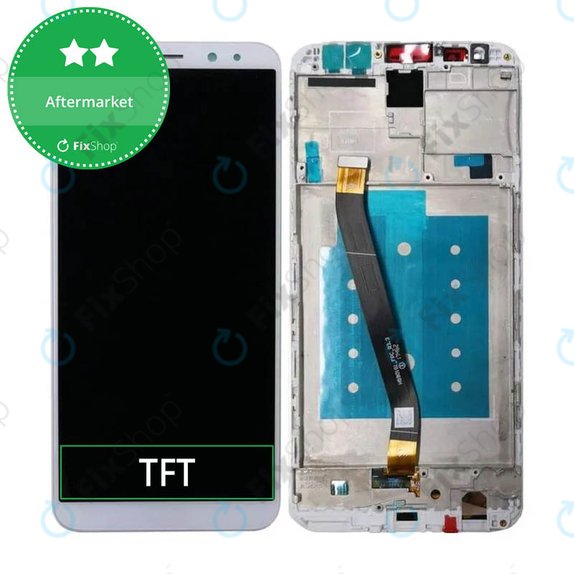 Huawei Mate 10 Lite - LCD Displej + Dotykové Sklo + Rám (White) TFT