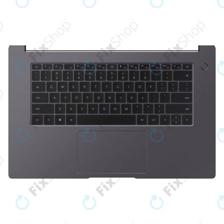 Huawei MateBook D15 2020 - Kryt C (Armrest) + Klávesnice + Touchpad (Space Grey) (UK) - 02353LRS