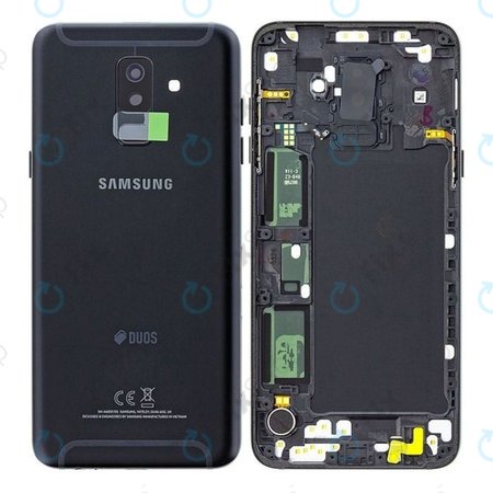 Samsung Galaxy A6 Plus (2018) - Bateriový Kryt (Black) - GH82-16431A Genuine Service Pack