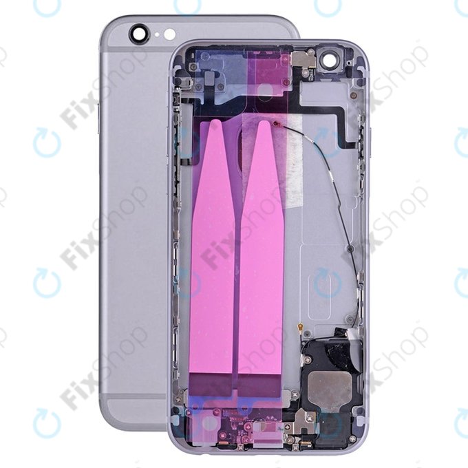 Apple iPhone 6S - Zadní Housing s Malými Díly (Space Gray)
