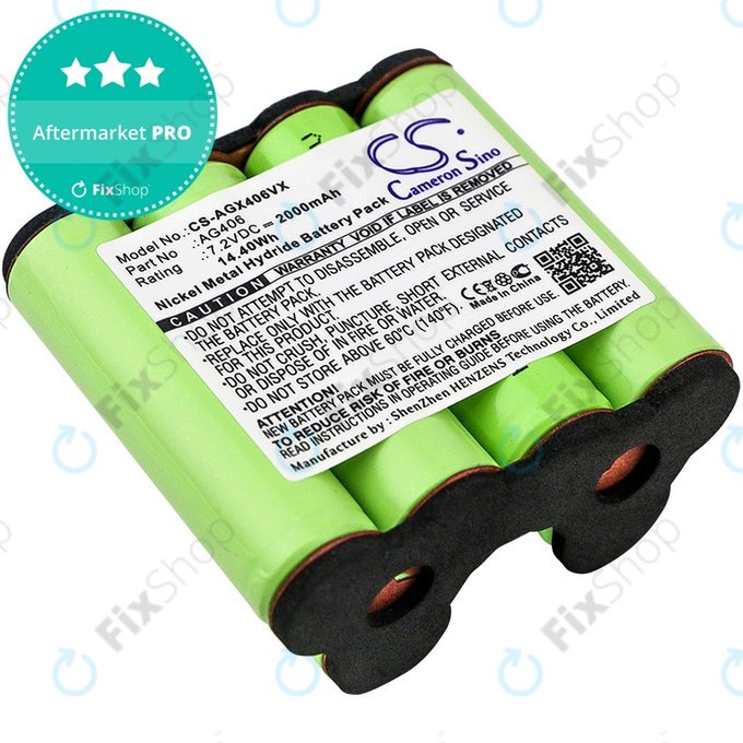 AEG Electrolux Rapido ZB-series - Baterie AG406 Ni-MH 7.2V 2000mAh HQ