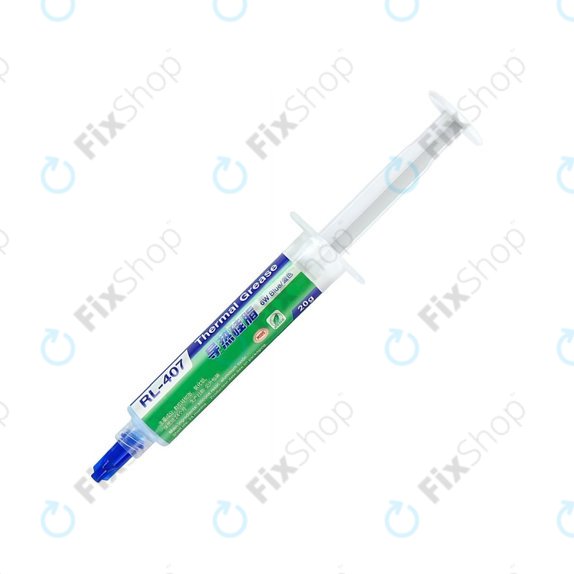 Silikonová teplovodivá pasta Relife RL-407, 6 W/mK, 20g, modrá