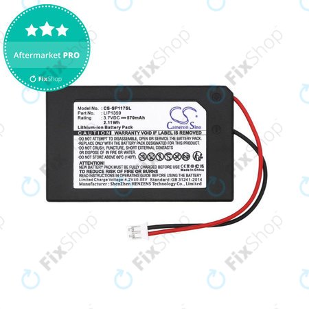 Baterie pro Sony Dualshock 3, 570mAh, Li-Ion, 3.7V, LIP1359, HQ