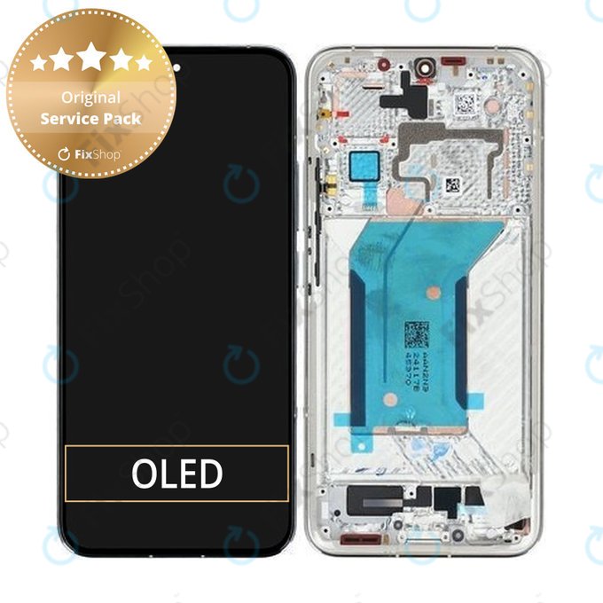 Xiaomi 14 23127PN0CC - LCD Displej + Dotykové Sklo + Rám (White) - 56000500N300 Genuine Service Pack