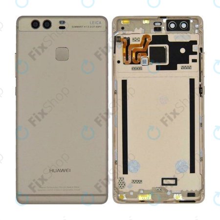 Huawei P9 - Bateriový Kryt + Senzor Otisku (Gold) - 02350STJ Genuine Service Pack