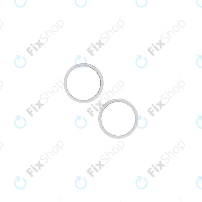 Apple iPhone 14, 14 Plus - Rám Sklíčka Zadní Kamery (Starlight) - 2ks