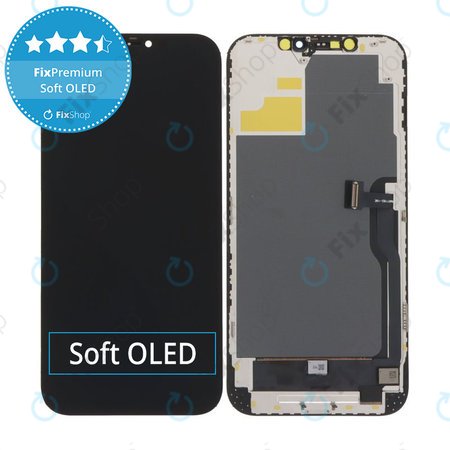 Displej Soft OLED pro iPhone 12 Pro Max - Dotykové sklo + Rám, DIAGNOSTIC