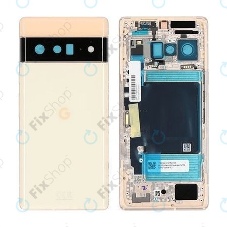 Google Pixel 6 Pro - Zadní Housing (Sorta Sunny) - G949-00224-01 Genuine Service Pack