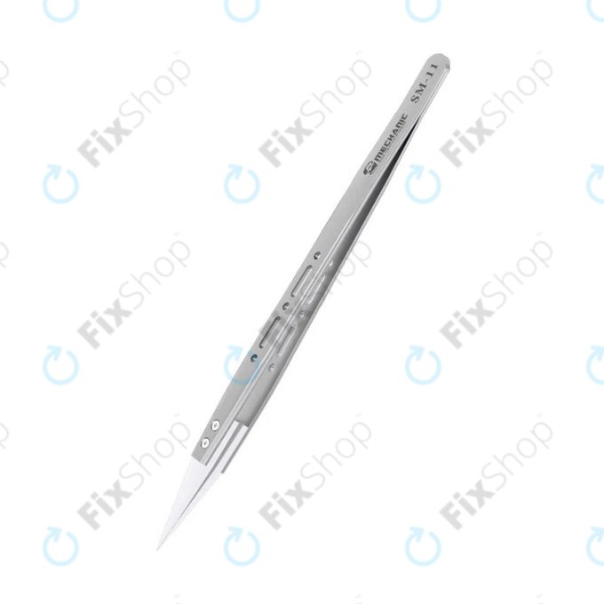 Mechanic SM-11 - Tepelně Odolná Keramická Pinzeta s Ostrou Špičkou