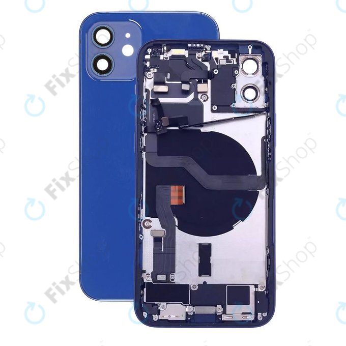 Apple iPhone 12 - Zadní Housing s Malými Díly (Blue)