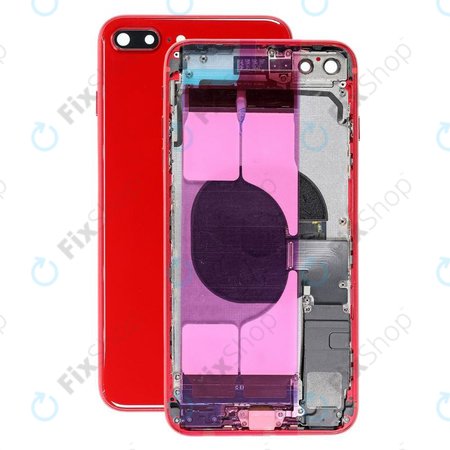 Apple iPhone 8 Plus - Zadní Housing s Malými Díly (Red)