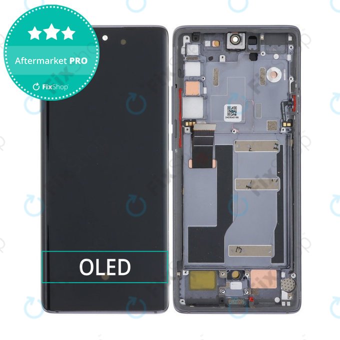 TCL 20 Pro 5G - LCD Displej + Dotykové Sklo + Rám (Black) OLED