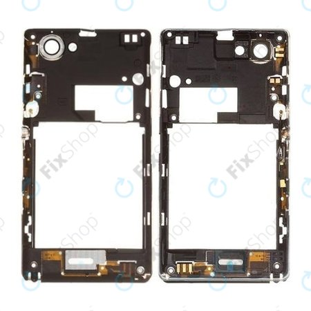 Sony Xperia L C2105 - Střední Rám + RF anténa (Černá) - 2512SA7701W