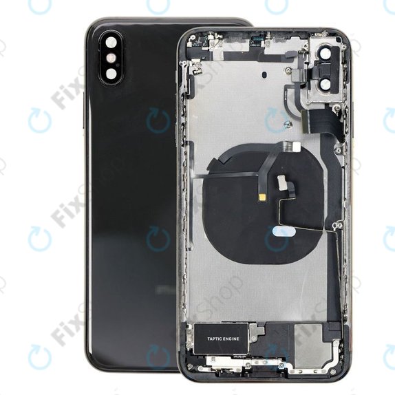 Apple iPhone XS Max - Zadní Housing s Malými Díly (Space Gray)