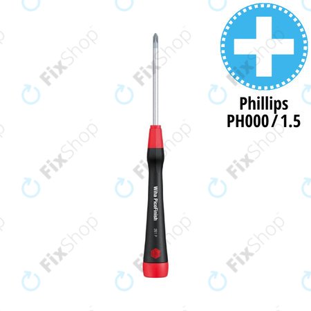 Wiha PicoFinish® 261P - Přesný Šroubovák - Phillips PH000 (1.5mm)