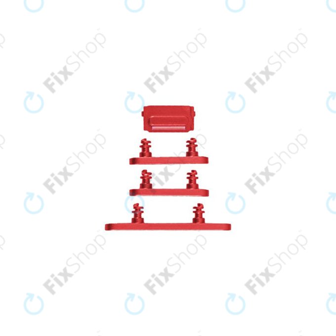 Apple iPhone 14 Plus - Boční Tlačítka (Red)