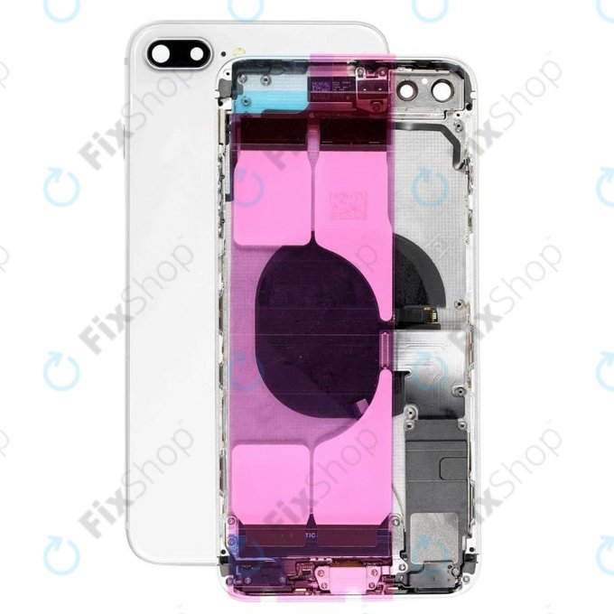 Apple iPhone 8 Plus - Zadní Housing s Malými Díly (Silver)