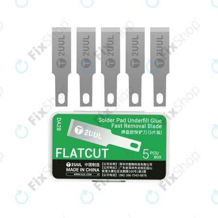 Čepele na odstraňování underfill lepidla, plochý řez, 2UUL DA28, 5ks/balení