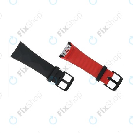 Samsung Gear Fit 2 Pro SM-R365 - Řemínek Pravý (Black-Red) - GH98-41594A Genuine Service Pack