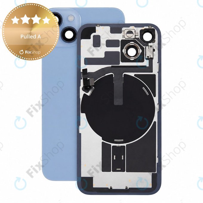 Sklo zadního housingu pro iPhone 14, Blue, Pulled A